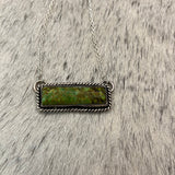 Green Mountain Turquoise Bar necklace