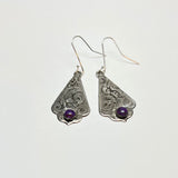 Simple but sassy earrings Purple Mohave