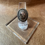 Beautiful Unakite Jasper Sterling Silver Ring