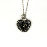 Iron Buffalo Heart Necklace