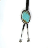 Kingman Turquoise Sterling Silver bolo tie