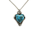 Turquoise heart Sterling Silver Necklace