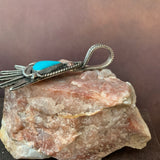 Kingman Turquoise Feather with Pendant