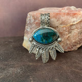 Beautiful Sterling Silver Feather Pendant