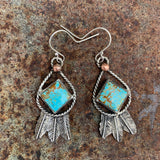 Sterling Silver Feather hook earrings