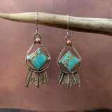 Sterling Silver Feather hook earrings