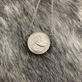 Iron Buffalo bar necklace