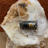 Iron Buffalo bar necklace