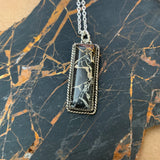 Iron Buffalo hanging Bar  necklace