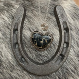 Iron Buffalo Heart Necklace