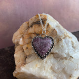 Purple Heart Sterling Silver Necklace