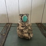 Size 9 Sterling Silver Wide Band Ring