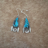 Kingman turquoise earring