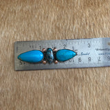 3 Stone Turquoise ring Size 6