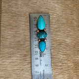 3 Stone Turquoise ring size 5
