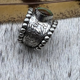 Size 8 Sterling Silver Wide Band Ring