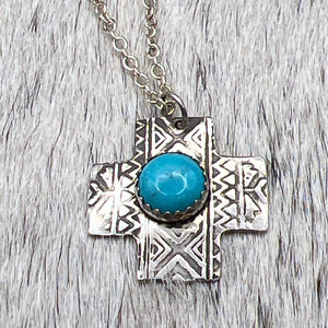 Tiny Fat cross Necklace