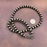 8MM Sterling Silver Cowgirl Pearls 18 inches