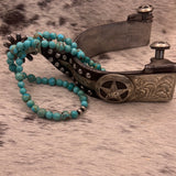 Hand beaded Turquoises necklace