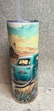 20 oz Old teal truck