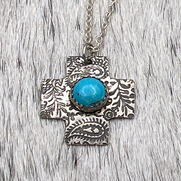 Tiny Fat cross Necklace