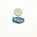 Kingman Turquoiseoval Bar necklace