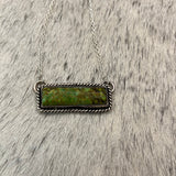 Green Mountain Turquoise Bar necklace