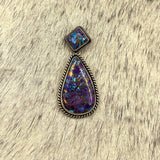 Mohave Kingman Turquoise with hanging Teardrop