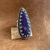 Stunning Charoite Sterling Silver Ring