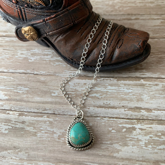 Baja Turquoise Sterling Silver Necklace
