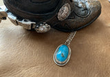 Kingman Turquoise Sterling Silver Necklace