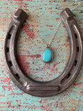Tyrone Turquoise Sterling Silver Necklace