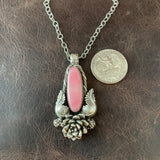 Lovely Oval Pink Necklace