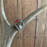 Size 8.5 Sterling Silver Wide Band Ring