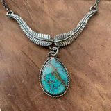 Vanessa Rose necklace with Turquoise pendant