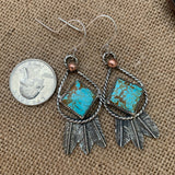 Sterling Silver Feather hook earrings