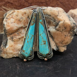 Baja Turquoise Sterling Silver hooked earring