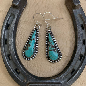 Baja Turquoise hooked earrings