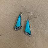Dainty Baja Turquoise hooked earrings