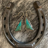 Baja Turquoise with an arrow hooked earrings