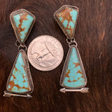 Baja Turquoise Sterling Silver post earring