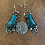 Cloud mountain Turquoise hooked earrings