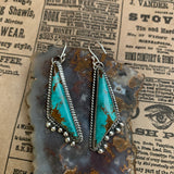 Baja Turquoise hooked earrings with a little bit of sass