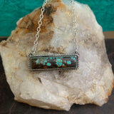 Lovely # 8 Turquoise Bar necklace