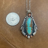 Lovely # 8 Turquoise Bar Necklace