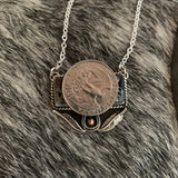 Lucky Bar Iron Buffalo necklace