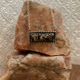 Stunning Iron Buffalo Bar necklace