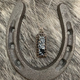 Hanging Iron Buffalo Bar necklace