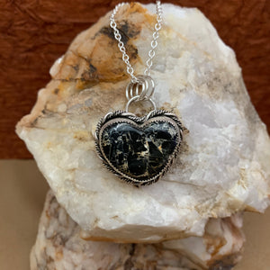 Iron Buffalo Heart Necklace