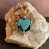Turquoise heart Sterling Silver Necklace